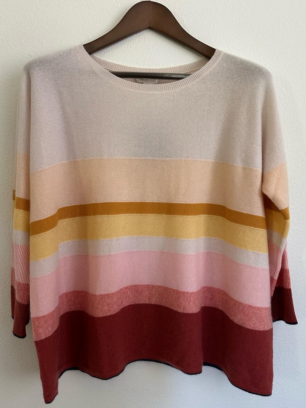 NWT Cashmere Garnet Hill Sweater size M